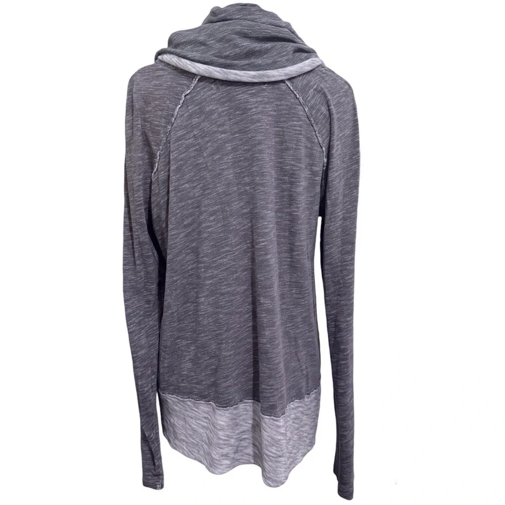Free People Beach Two Body Free People Cocoon Cowl Pullover in Charcoal